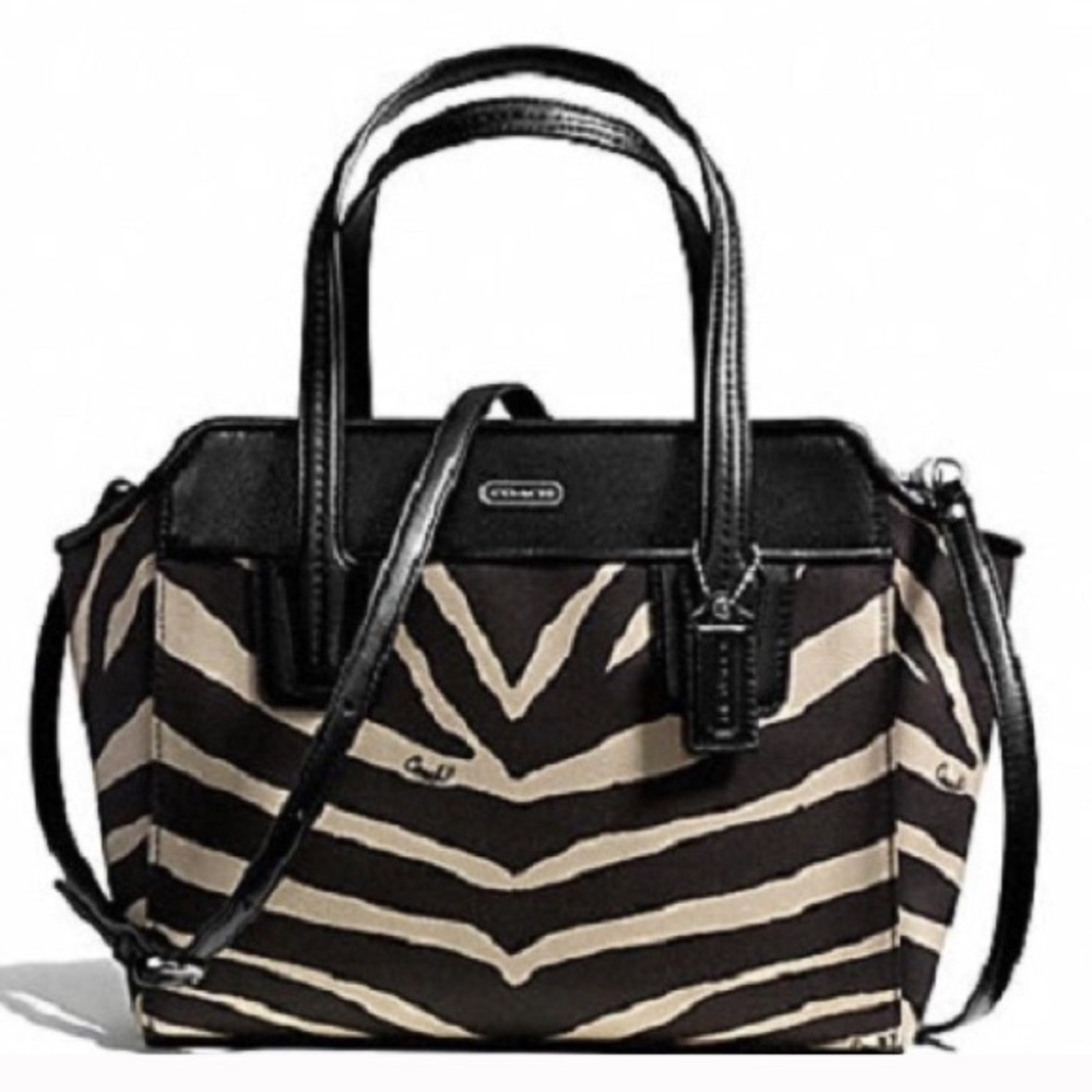 Authentic Zebra Print Coach Purse